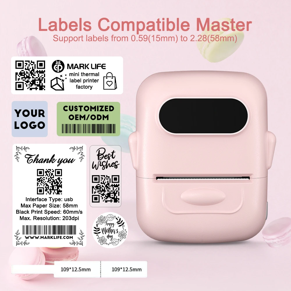 Marklife P50 Label Printer — Wireless Bluetooth for Home, Pantry & Office - Image 3
