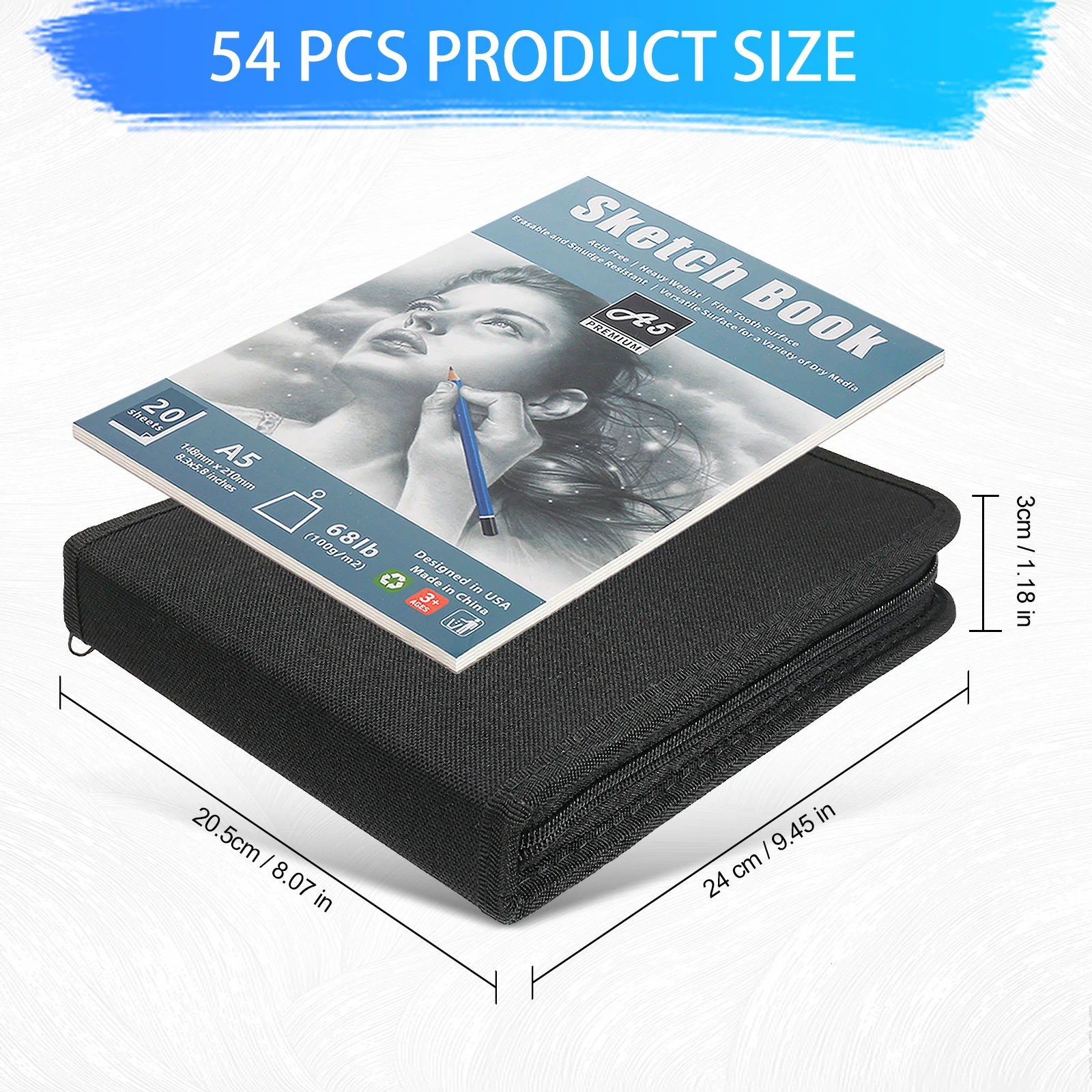 Drawing & Sketching Pencil Kit — Graphite, Charcoal & Blending Tools - Image 2