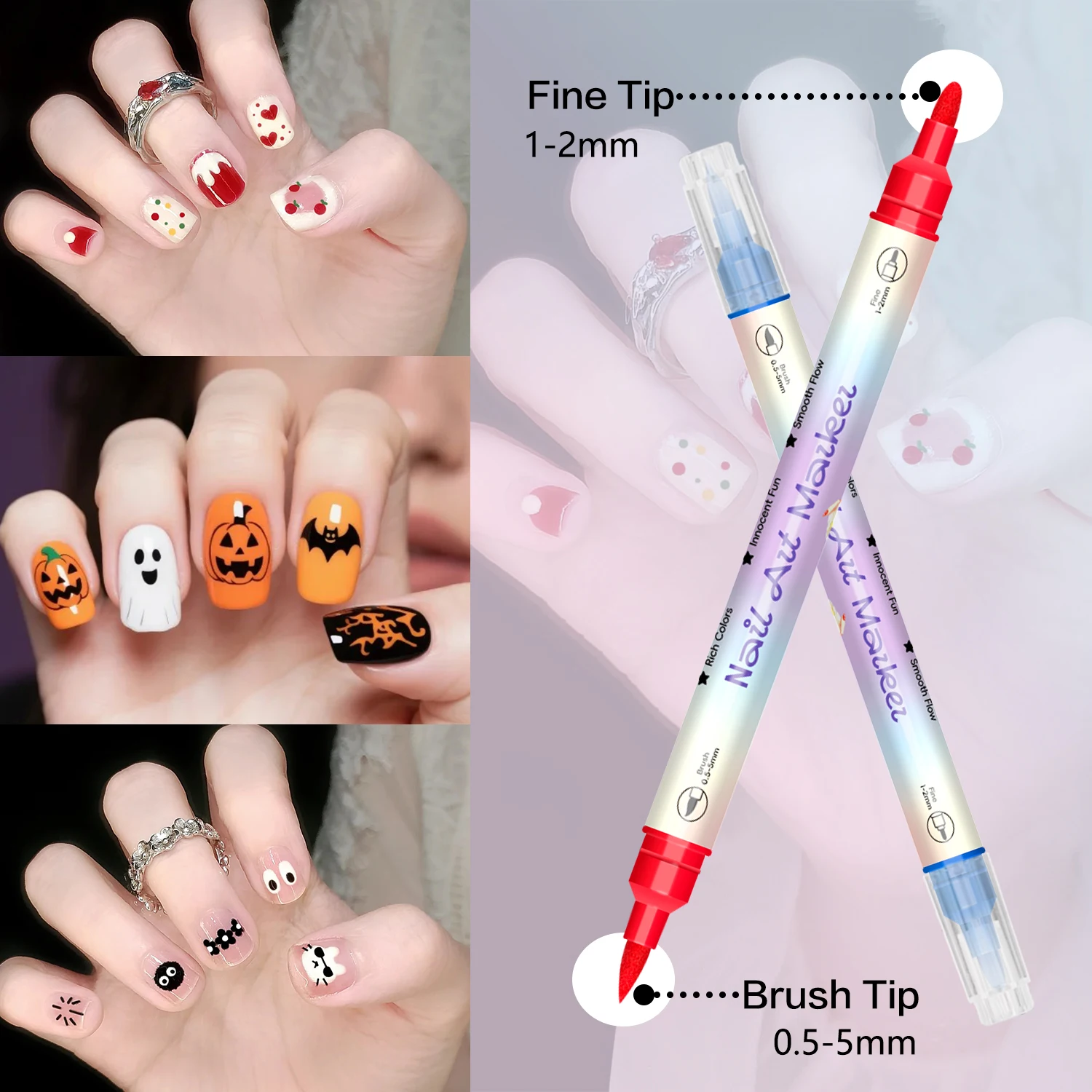 Dual-Tip Acrylic Dotting Pens — Fine Liner & Dot Tip for Nail Art & Detail Crafting - Image 4