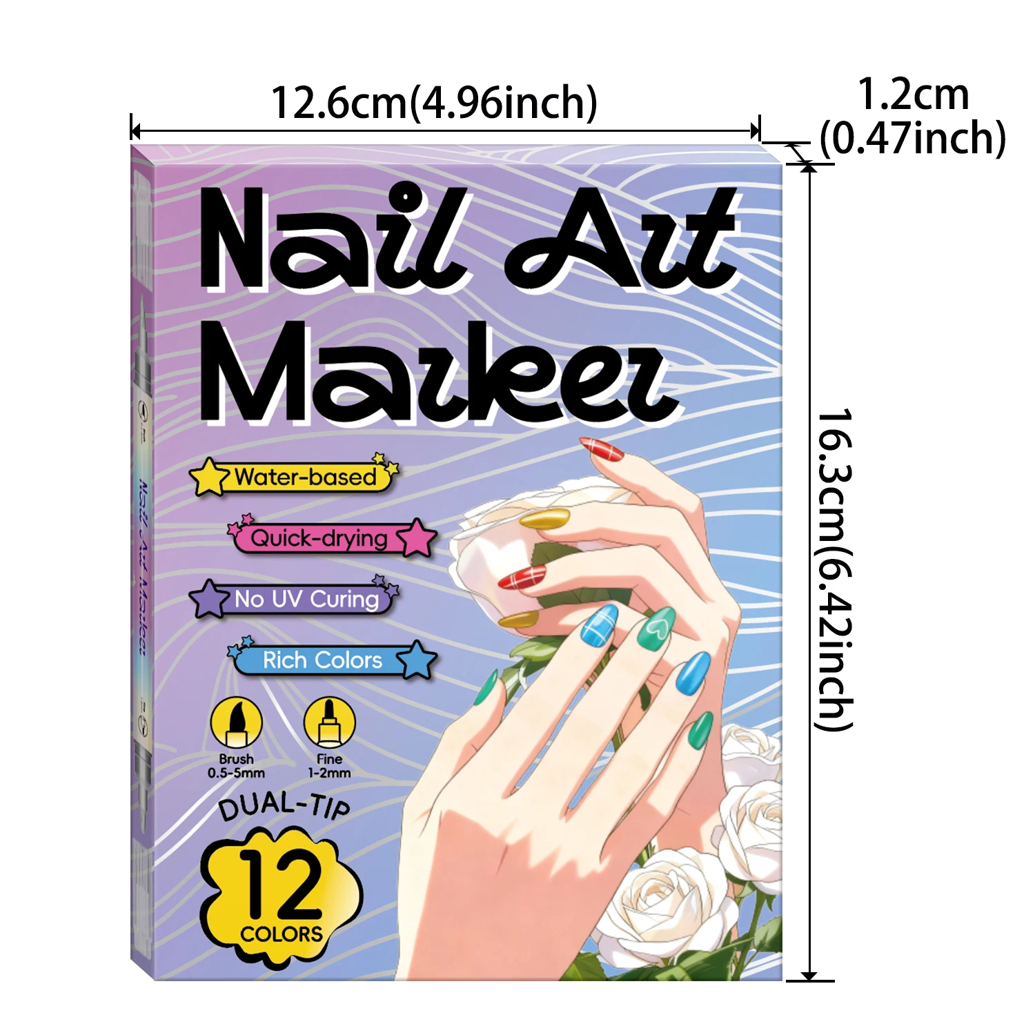 Dual-Tip Acrylic Dotting Pens — Fine Liner & Dot Tip for Nail Art & Detail Crafting - Image 6