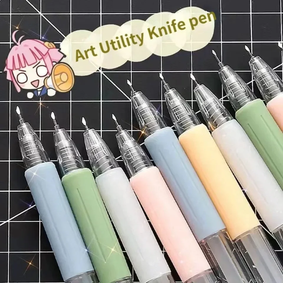 1/6 Pcs Retractable Handmade Pen-Style Engraving & Paper Knife - Precision Cutting Tool, Sleek Compact Lightweight Stationery