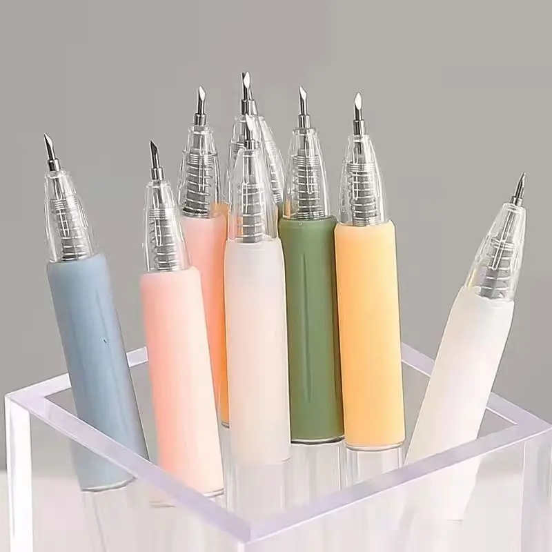 1/6 Pcs Retractable Handmade Pen-Style Engraving & Paper Knife - Precision Cutting Tool, Sleek Compact Lightweight Stationery