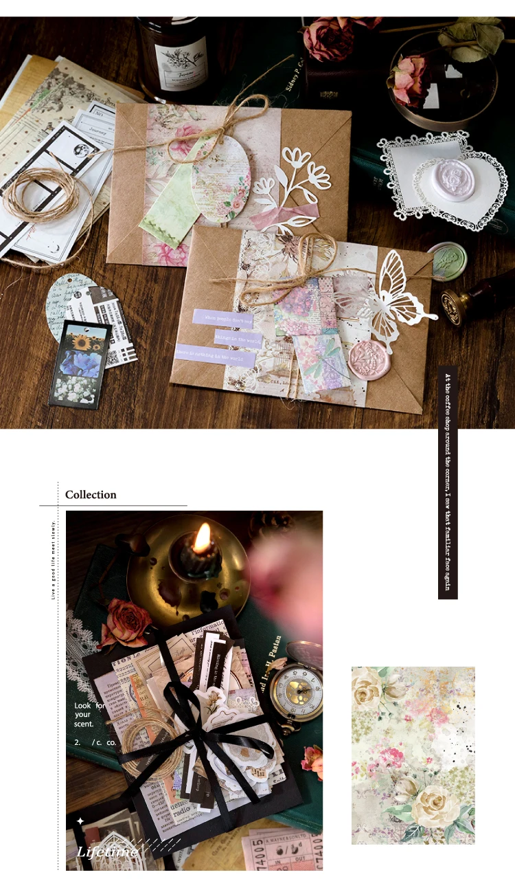 85 pcs Large quantity Vintage border sticker DIY Decorative paper Scrapbooking Material handmade Junk Journal Supplies