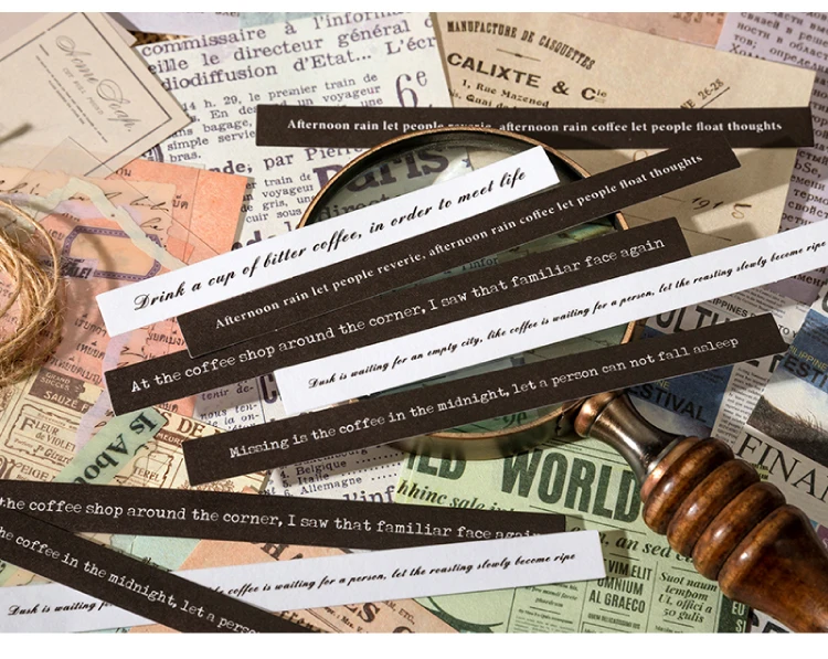 85 pcs Large quantity Vintage border sticker DIY Decorative paper Scrapbooking Material handmade Junk Journal Supplies