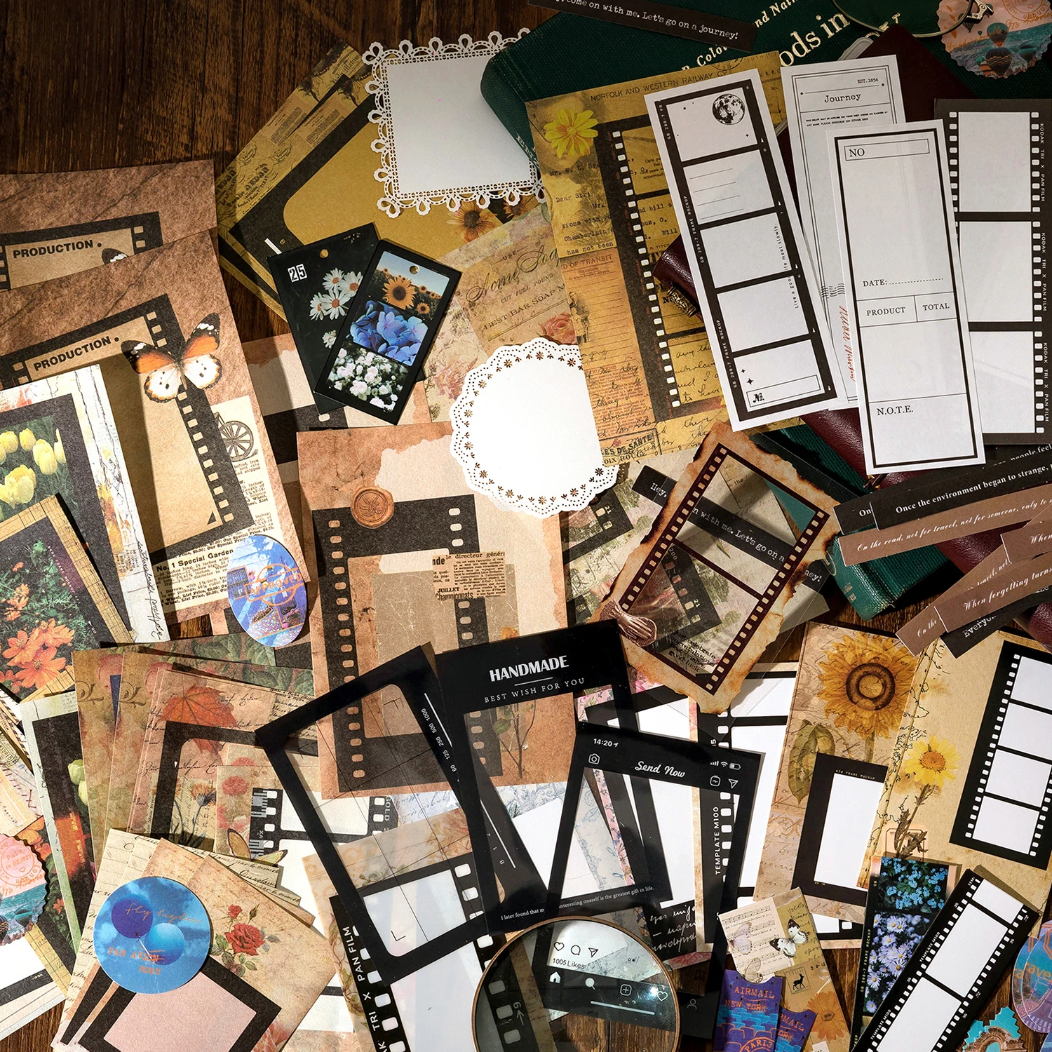 Vintage Border Sticker Pack — 85 Pieces for Junk Journals & Scrapbooking - Image 2