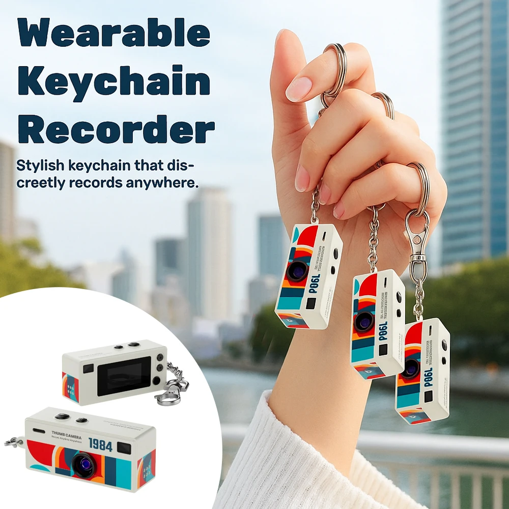 Mini Keychain Camera — Retro Thumb-Sized 1080P HD Cam - Image 2