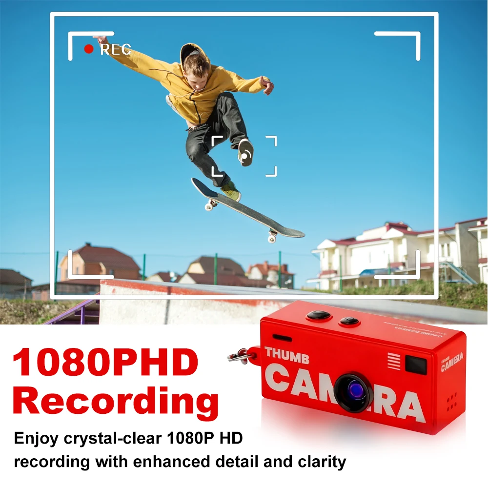 Mini Keychain Camera — Retro Thumb-Sized 1080P HD Cam - Image 6