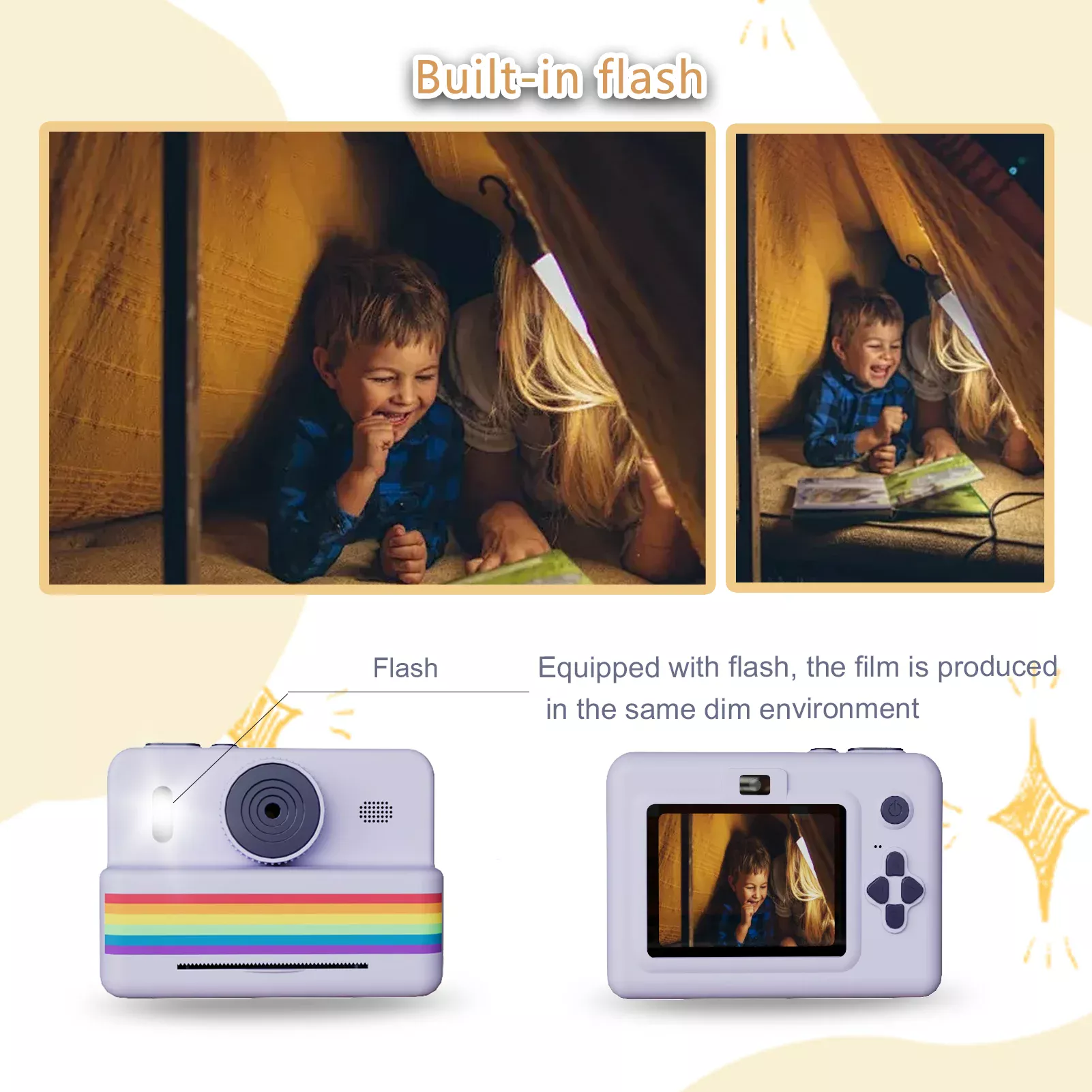 Kids Instant Print Camera — Shoots, Prints & Sticks - Image 4