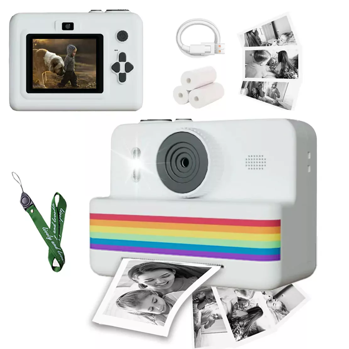 Kids Instant Print Camera — Shoots, Prints & Sticks