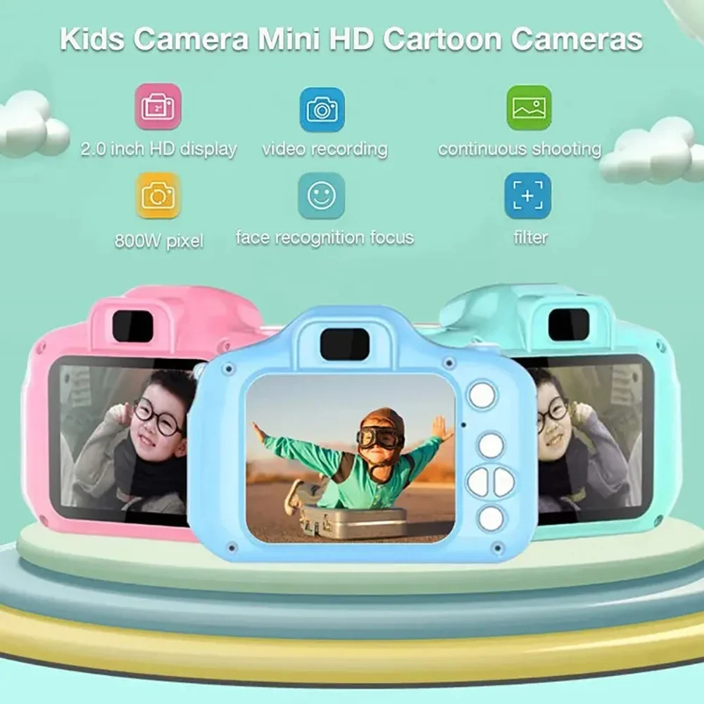 Lovely X2 Children Mini Digital Camera Can Take Pictures Video Small Camera Photography Children Birthday Gift Kids Toys for Kid