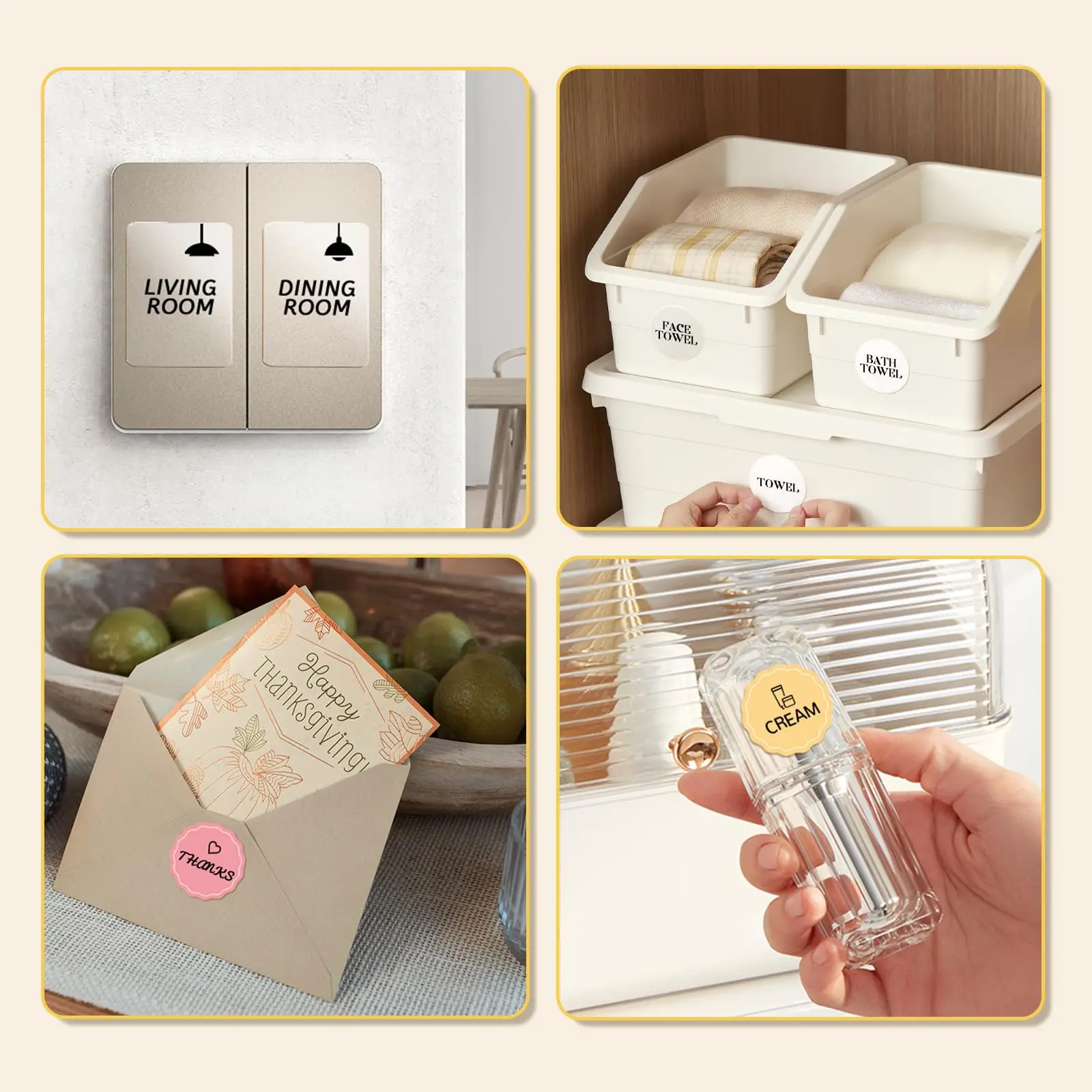 Niimbot Round White Color Label Sticker Paper Rolls for Adhesive Mini Mobile Label Maker B1 B21 Printer Different Size Papers