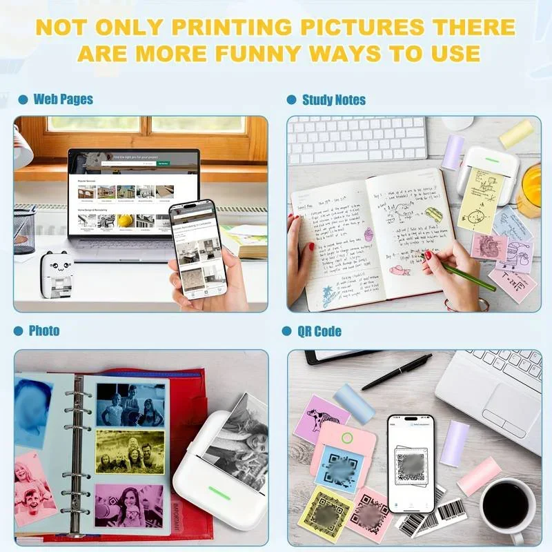 Mini Printer Colour Sticker Paper — 57mm Rolls