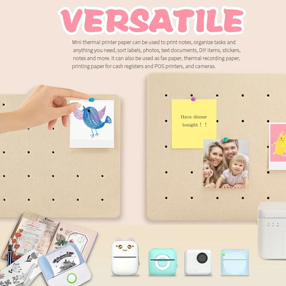 Mini Printer Colour Sticker Paper — 57mm Rolls