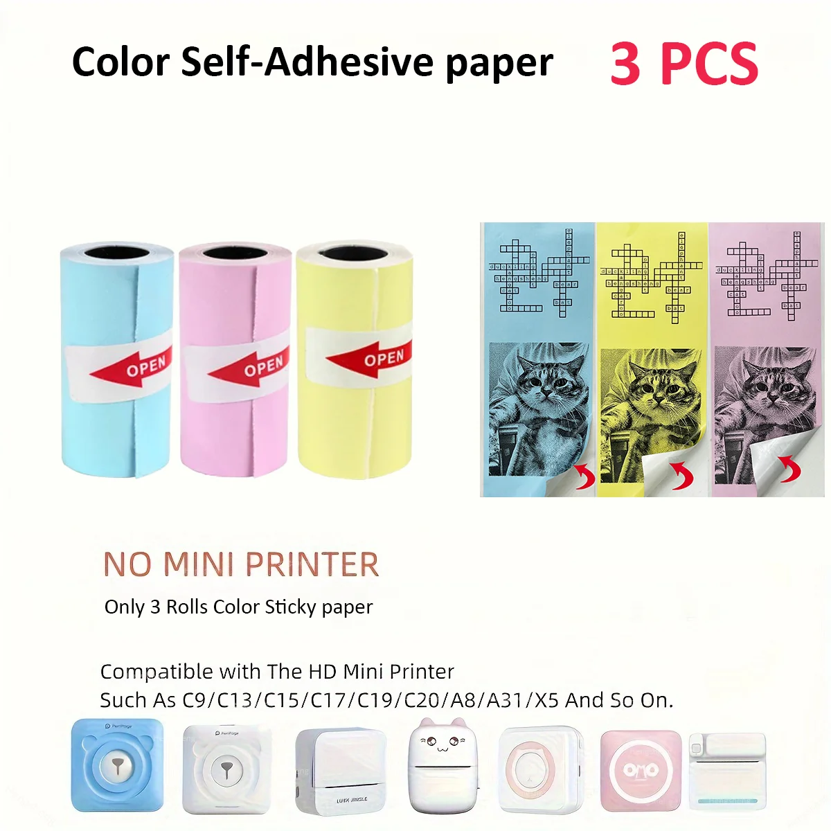 3 Color sticky