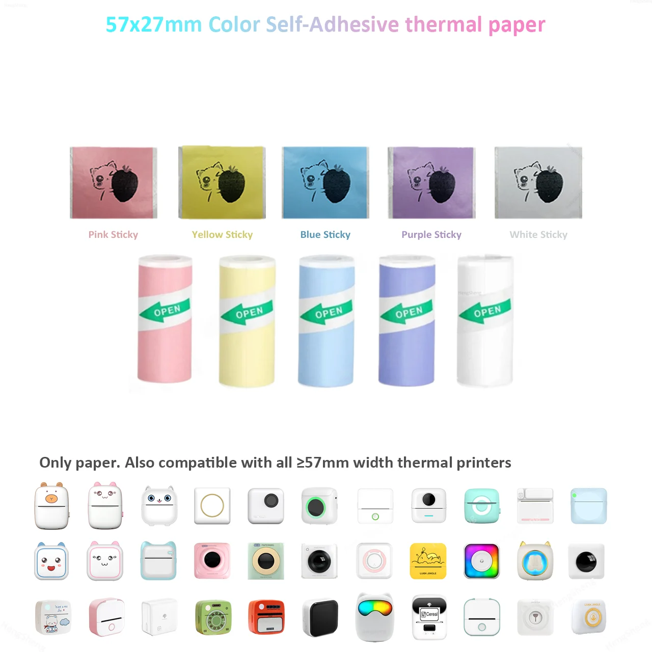 5 Rolls Color Mixed