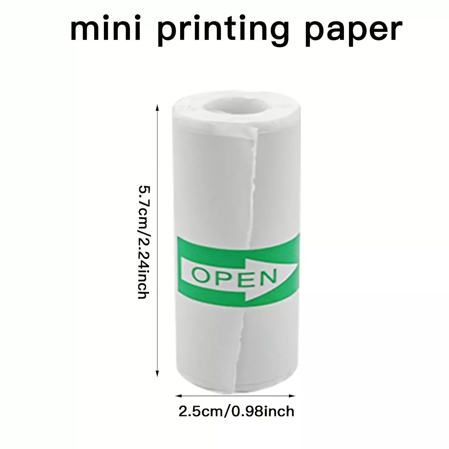 Mini Thermal Sticker Paper — 57×25mm Compact Rolls - Image 2