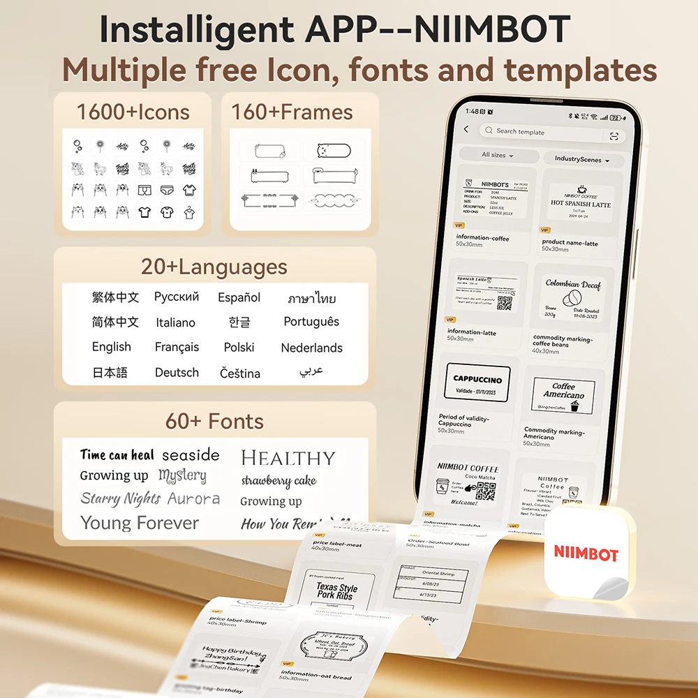Niimbot B21 Label Printer — Bluetooth Thermal for Home & Office - Image 2