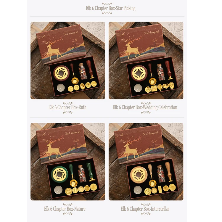 Wax Seal Stamp Set Sealing Wax Set Vintage Kit Wax Seal Stamp Wedding Waxs Seal Beads Waxs Lacquer for Seals Decorative HCS010