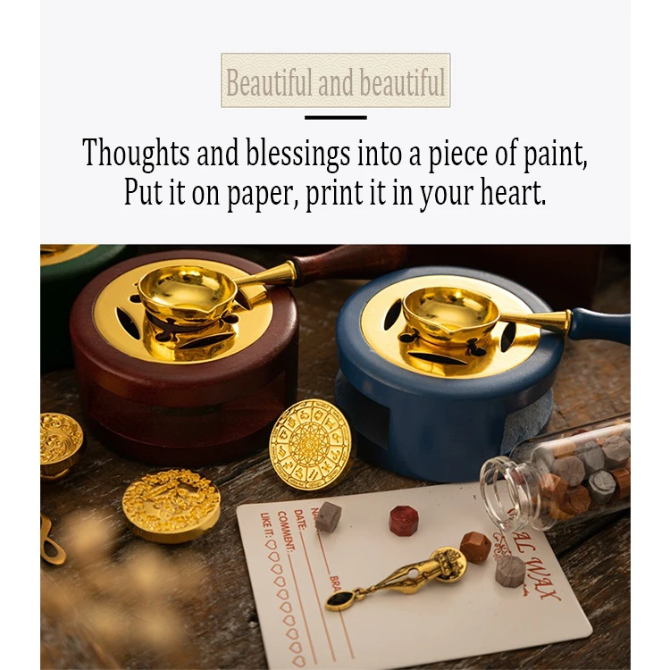 Wax Seal Stamp Set Sealing Wax Set Vintage Kit Wax Seal Stamp Wedding Waxs Seal Beads Waxs Lacquer for Seals Decorative HCS010