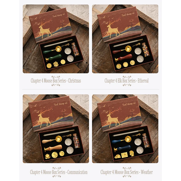 Wax Seal Stamp Set Sealing Wax Set Vintage Kit Wax Seal Stamp Wedding Waxs Seal Beads Waxs Lacquer for Seals Decorative HCS010