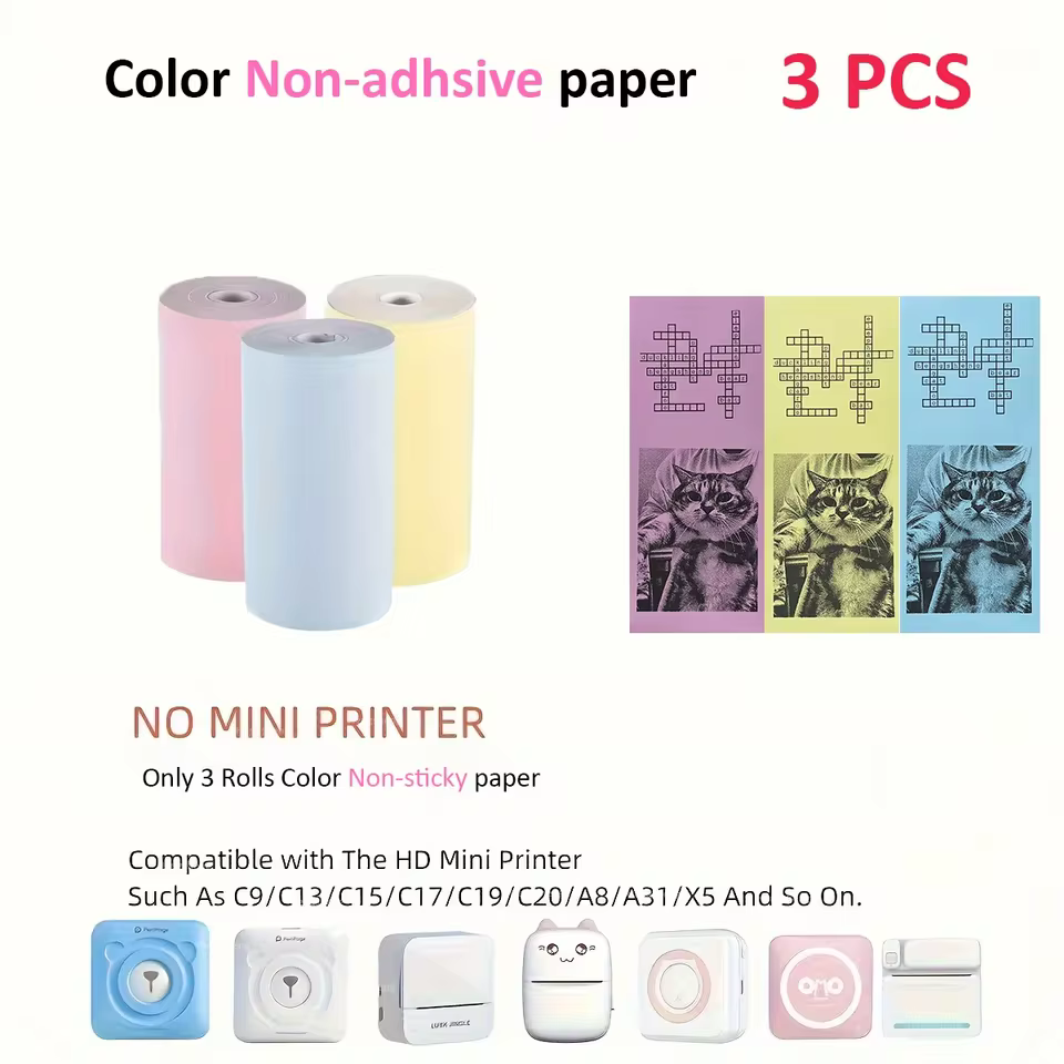 3 Color No-sticky